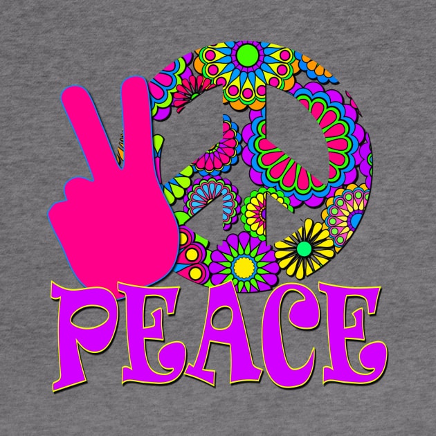 Hippie Peace Sign by AlondraHanley